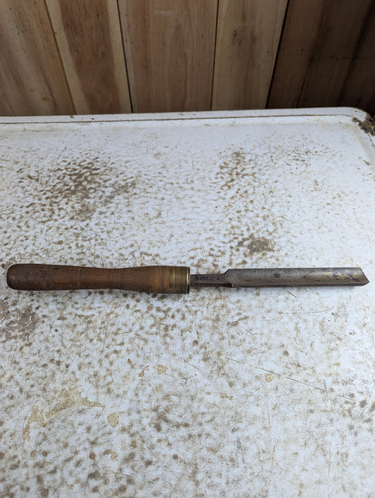 Vintage Ward Cast Steel 14 1/2" 1" Wide Gouge Chisel