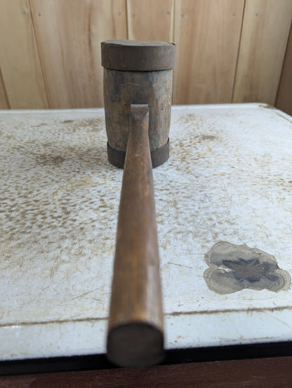 Rustic Primitive Reinforced Wood Mallet