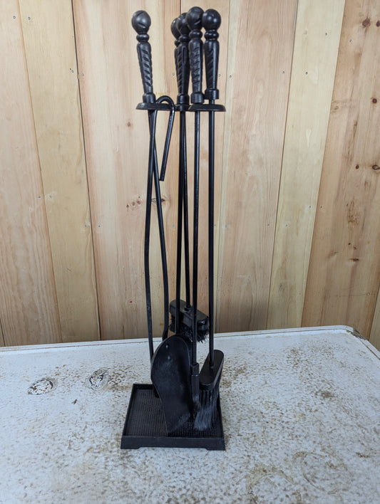 Metal Fireplace Tool Stand