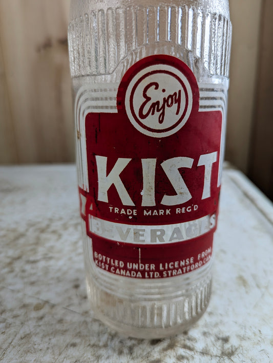 Kist Beverages 30oz Clear Glass ACL Soda Bottle