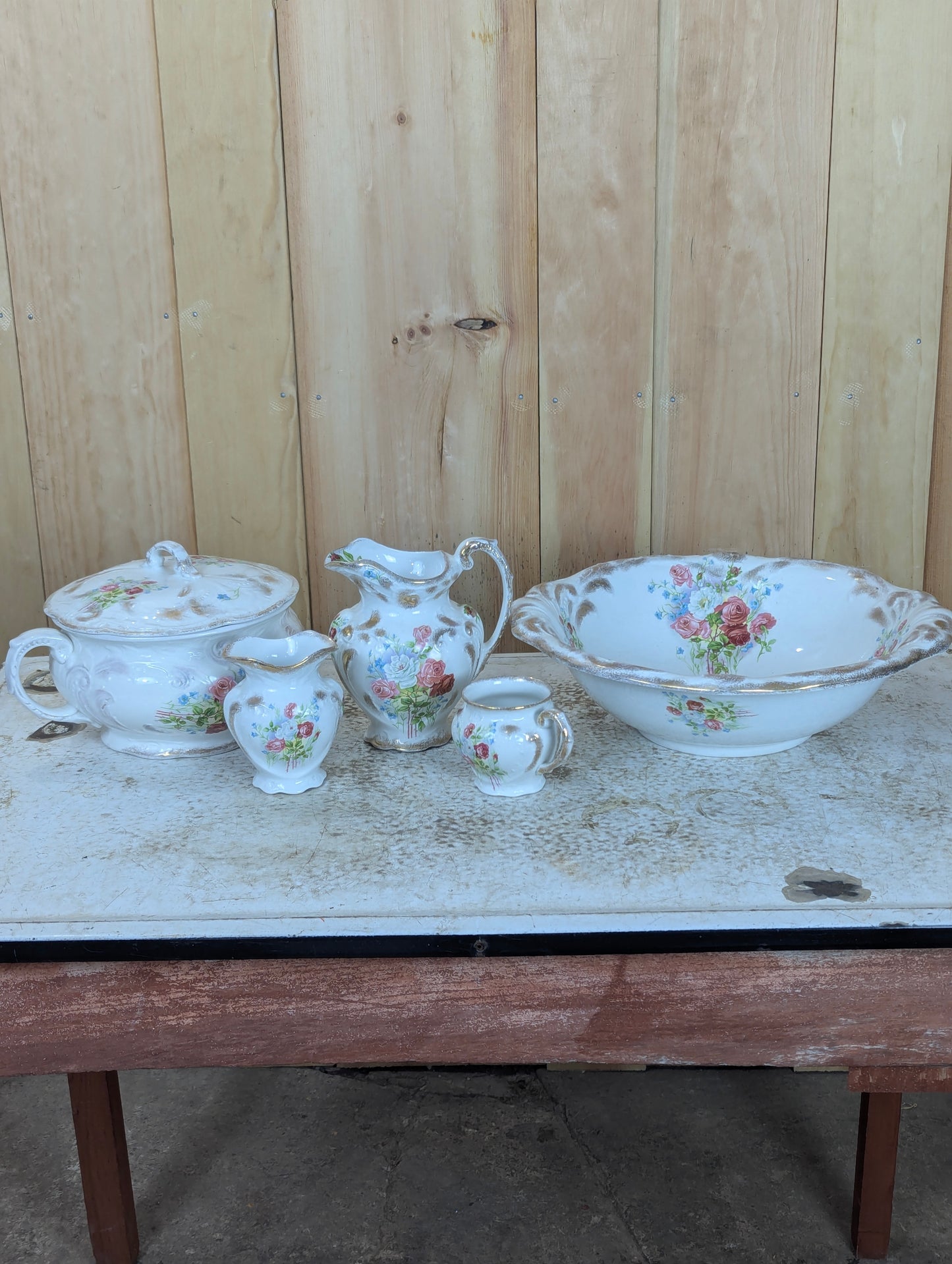Vintage Ceramic Washstand Set