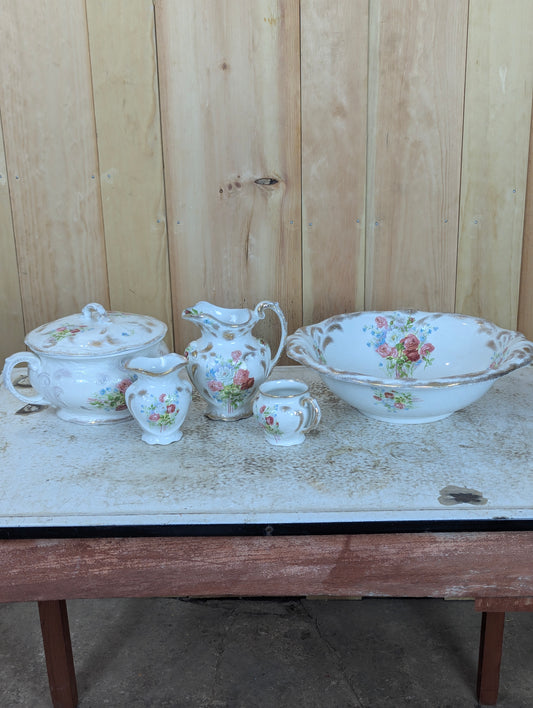 Vintage Ceramic Washstand Set