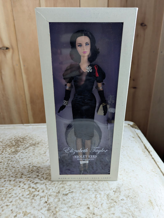 Elizabeth Taylor 'Violet Eyes' Gold Label Silkstone Barbie Doll Mattel W3495 NRFB