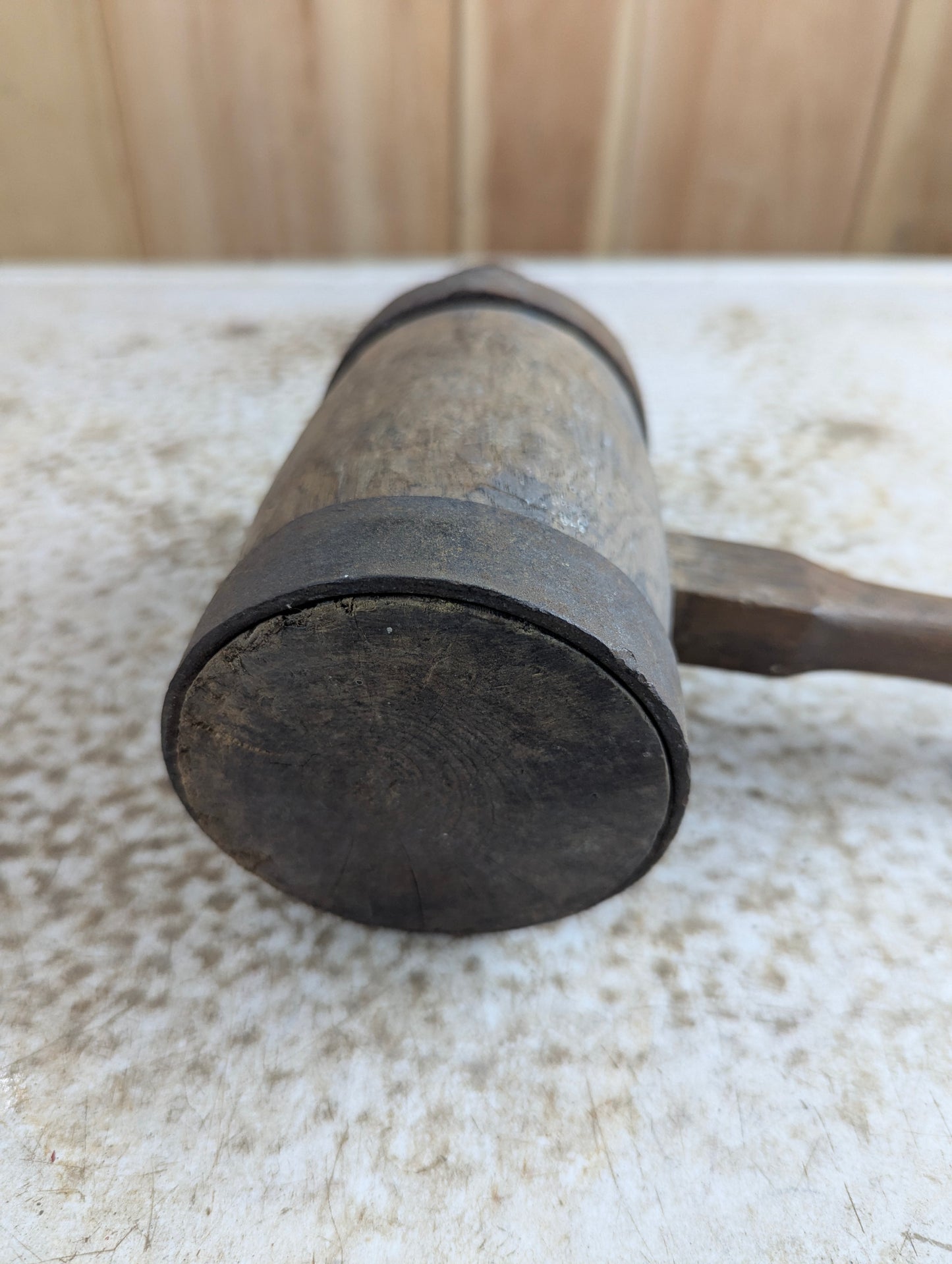 Rustic Primitive Reinforced Wood Mallet