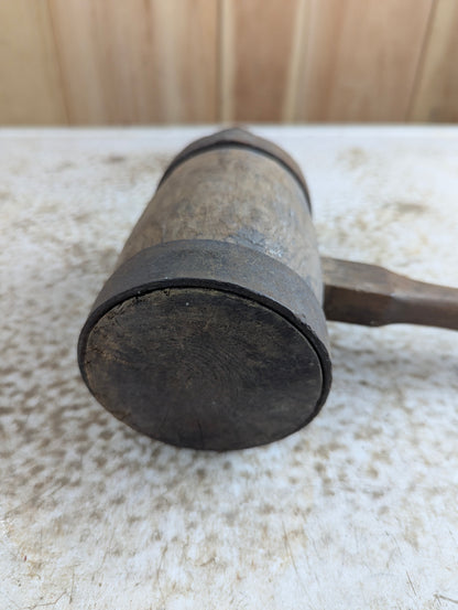 Rustic Primitive Reinforced Wood Mallet