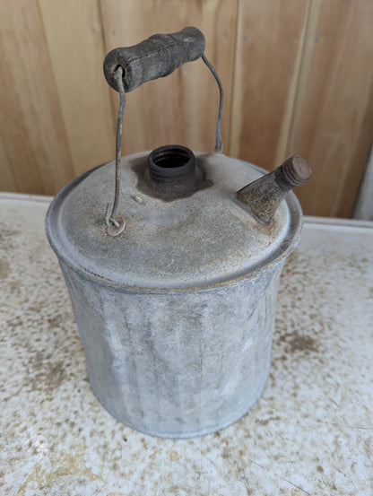 Rustic Galvanized Fuel Can