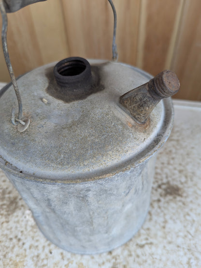 Rustic Galvanized Fuel Can - view 2