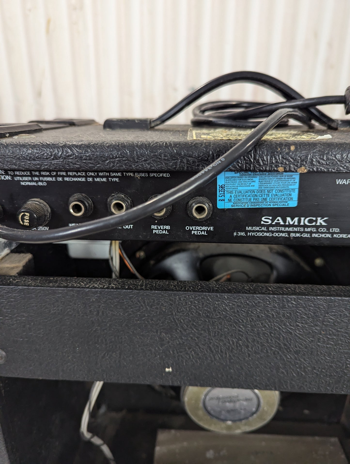 Samick Amp - view 2