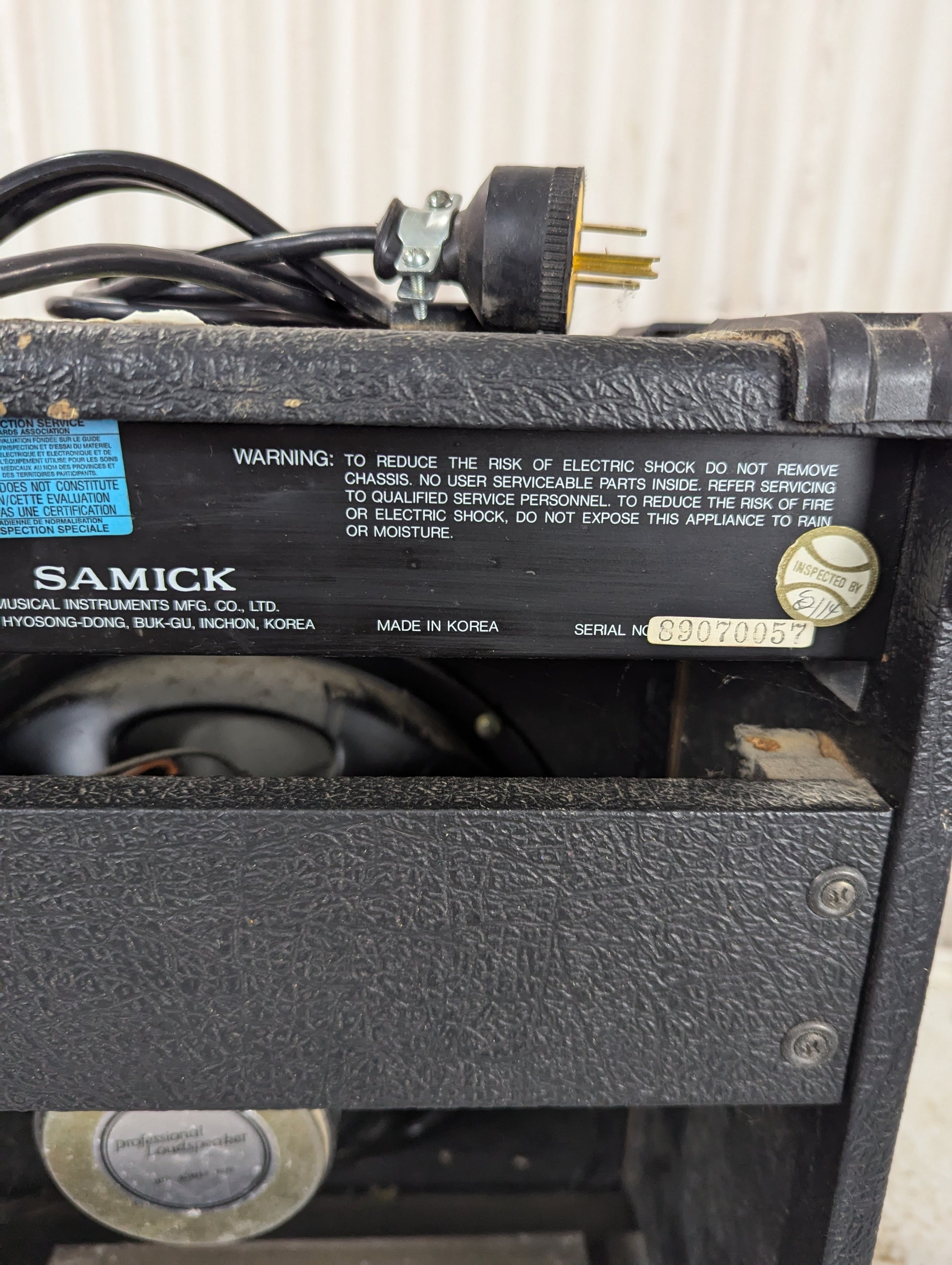 Samick Amp - view 3