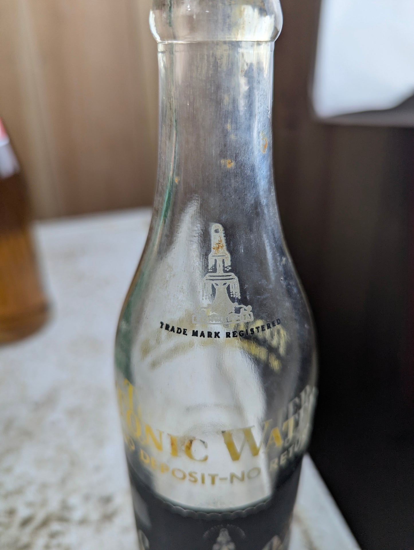 Schweppes Tonic Water Black ACL label Soda Bottle - view 3