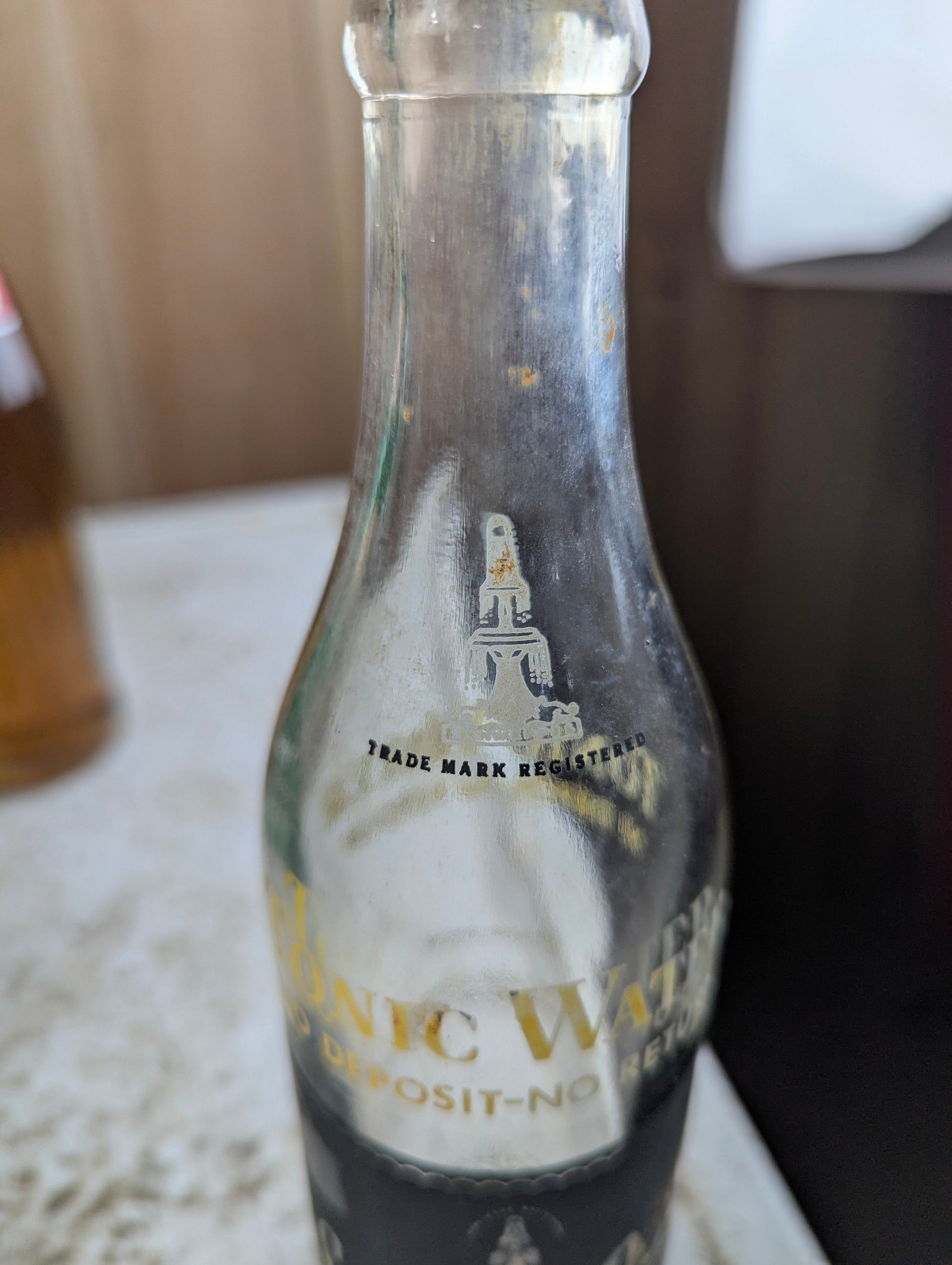 Schweppes Tonic Water Black ACL label Soda Bottle - view 3