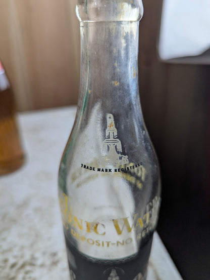 Schweppes Tonic Water Black ACL label Soda Bottle - view 3