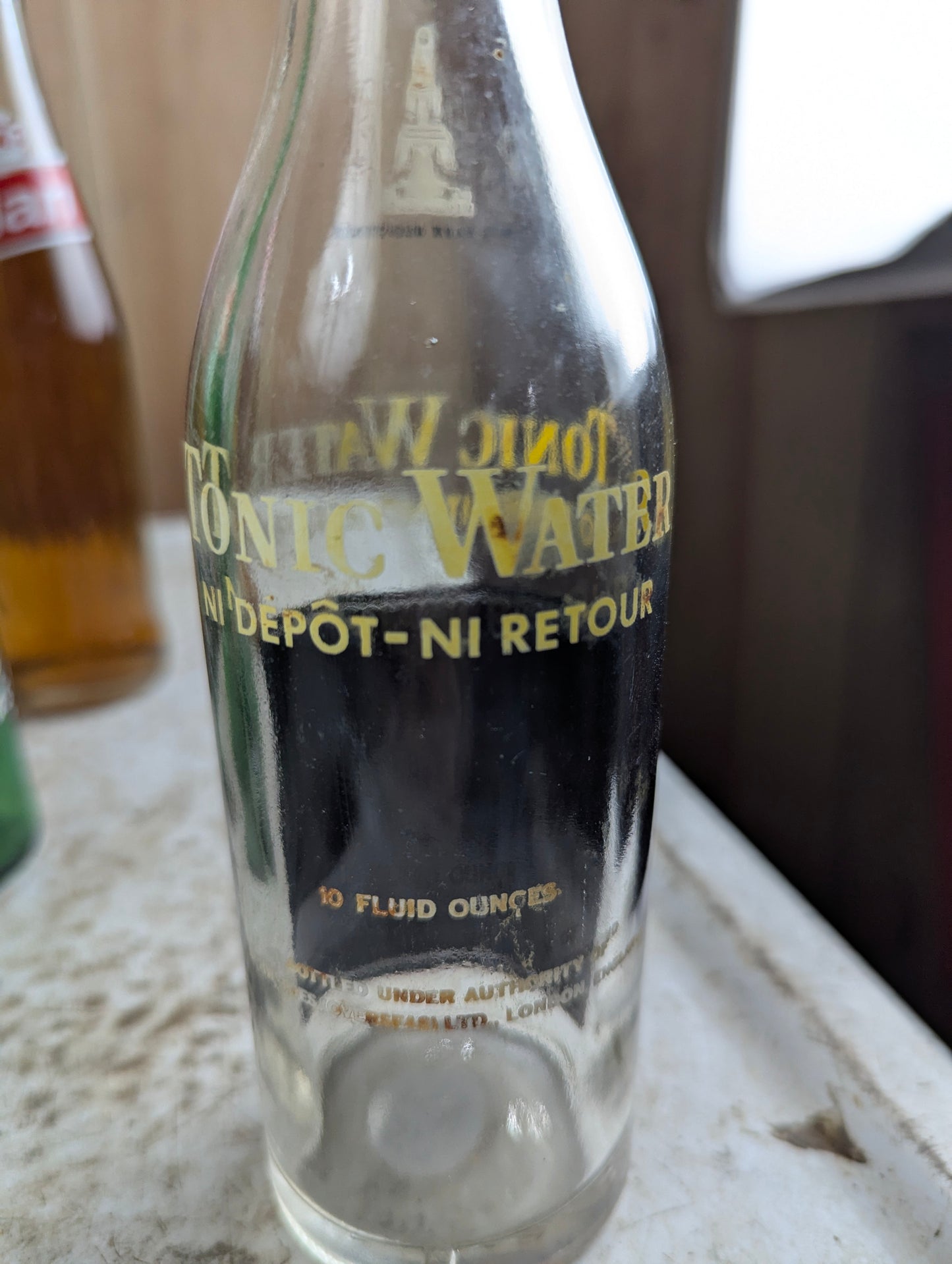 Schweppes Tonic Water Black ACL label Soda Bottle - view 4