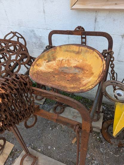 Scrap Art Horse with Tractor Seat - view 3