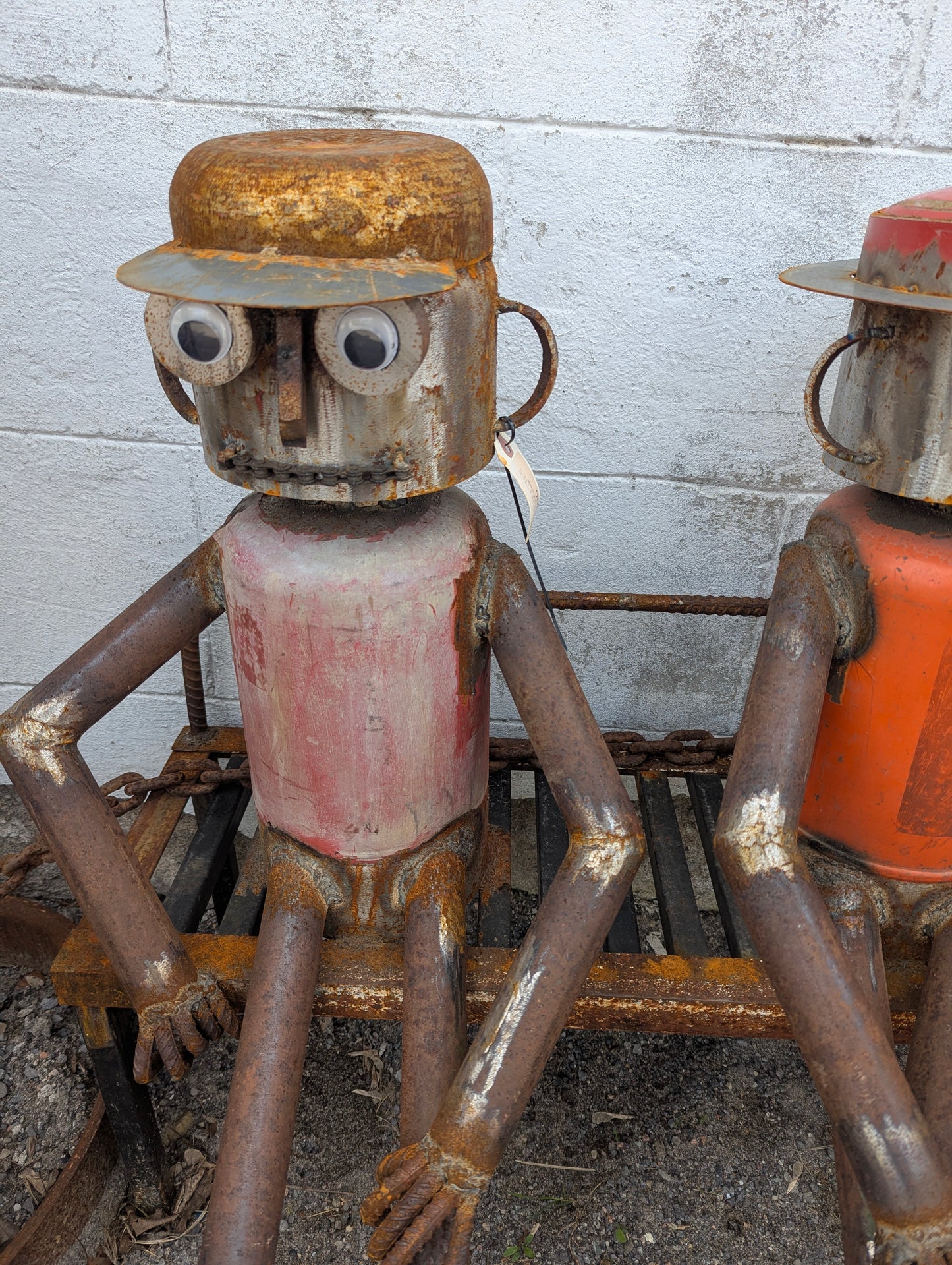 Scrap Art People Sitting on Bench - view 3