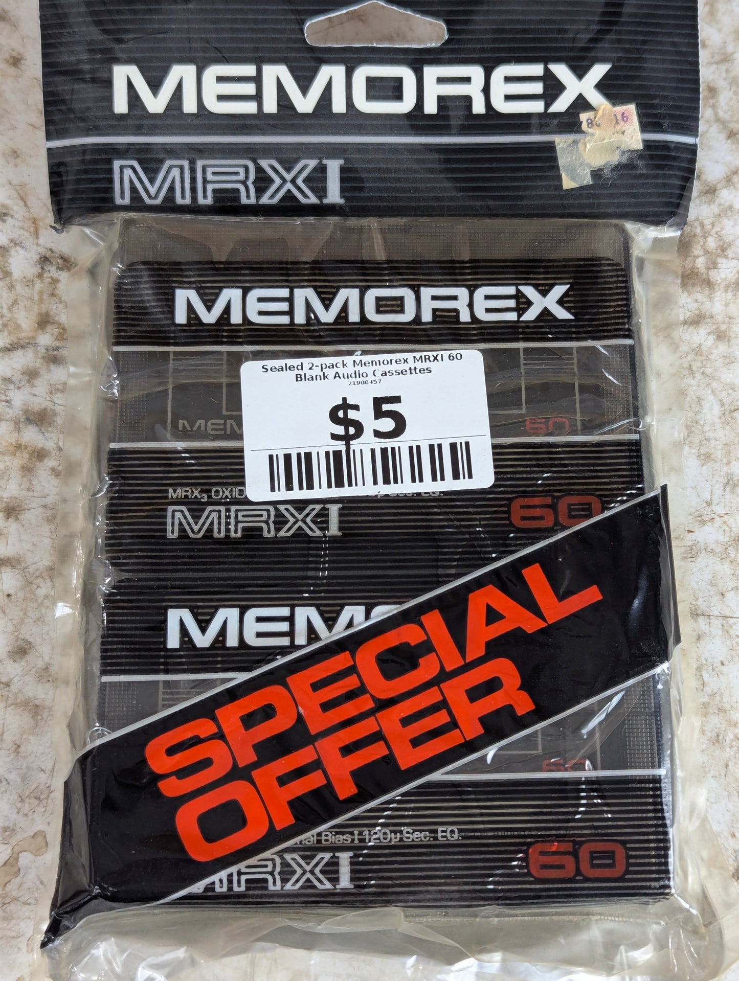 Sealed 2-pack Memorex MRXI 60 Blank Audio Cassettes