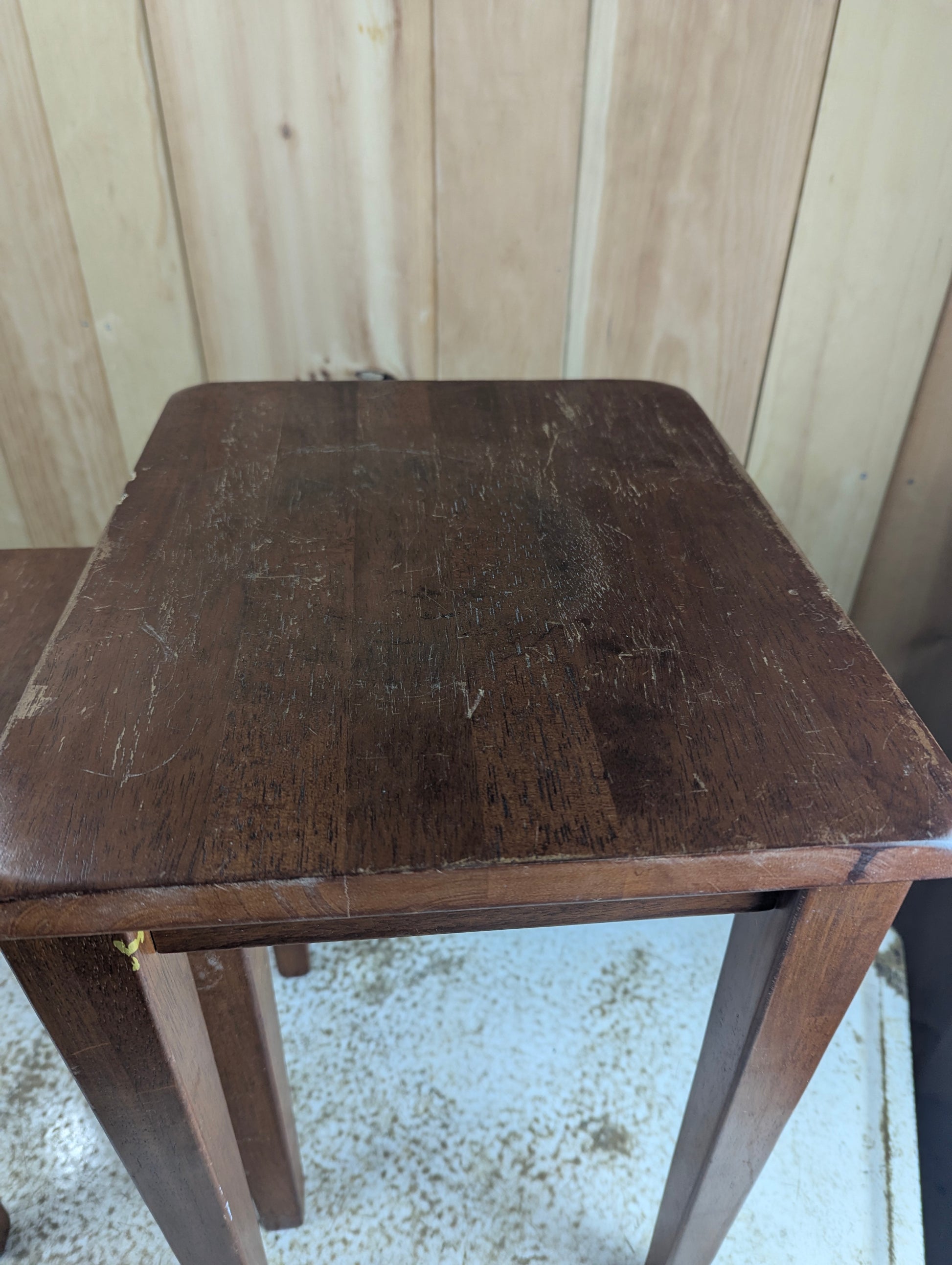 Set of 2 Rubberwood Nesting Tables - view 2