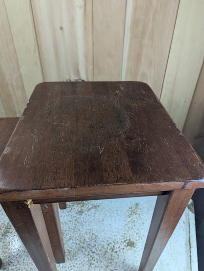 Set of 2 Rubberwood Nesting Tables - view 2