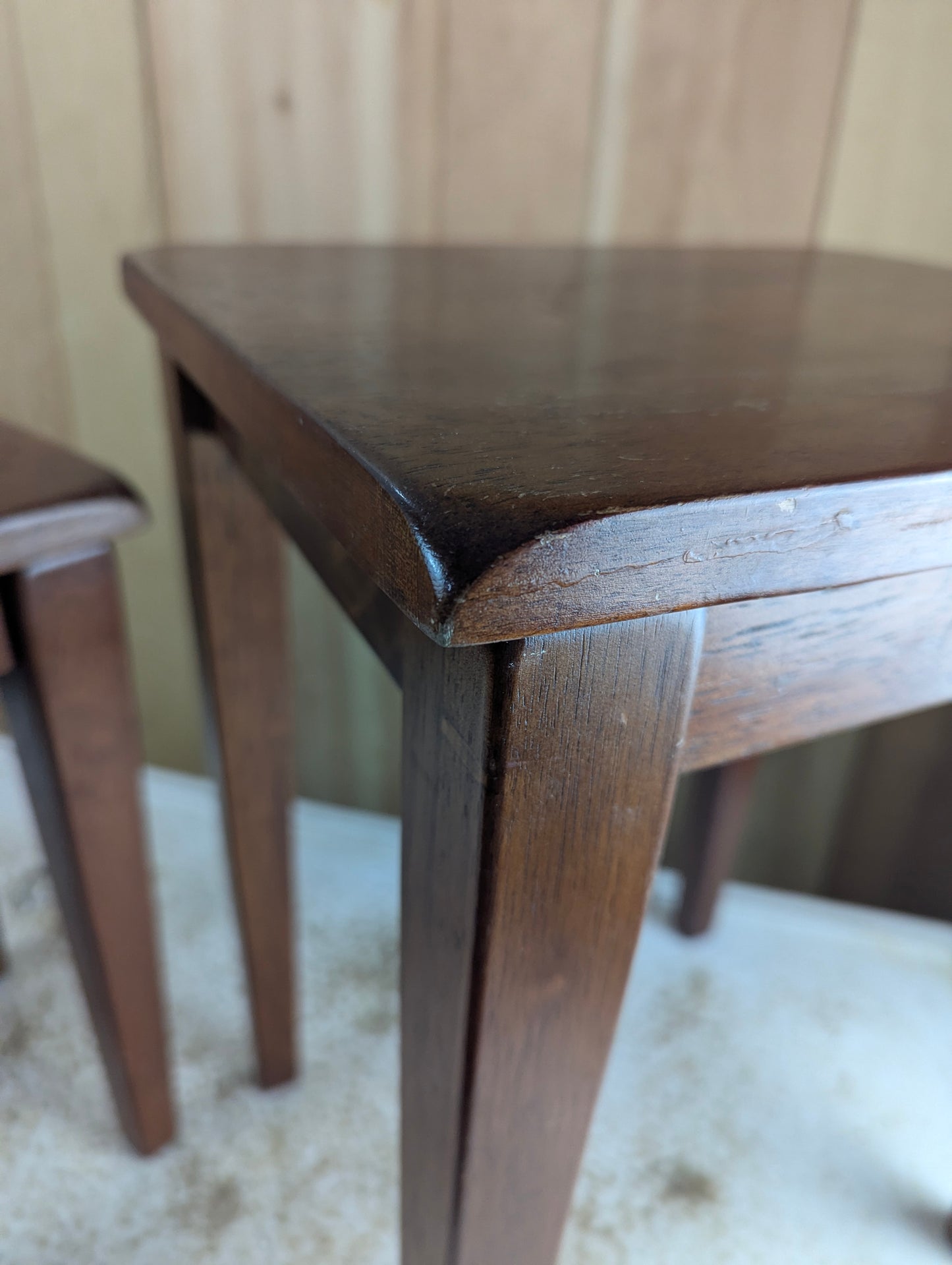 Set of 2 Rubberwood Nesting Tables - view 5