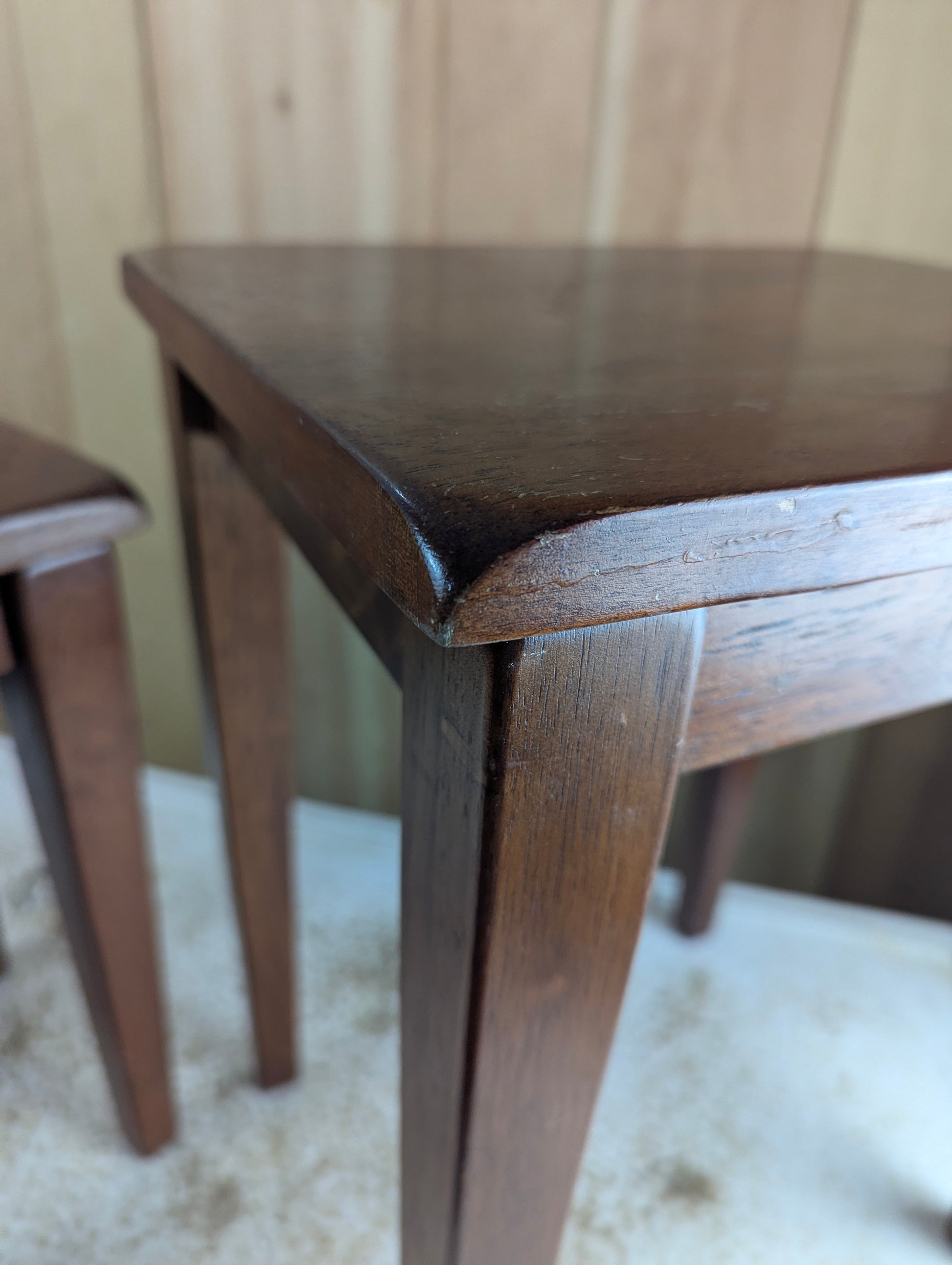 Set of 2 Rubberwood Nesting Tables - view 5
