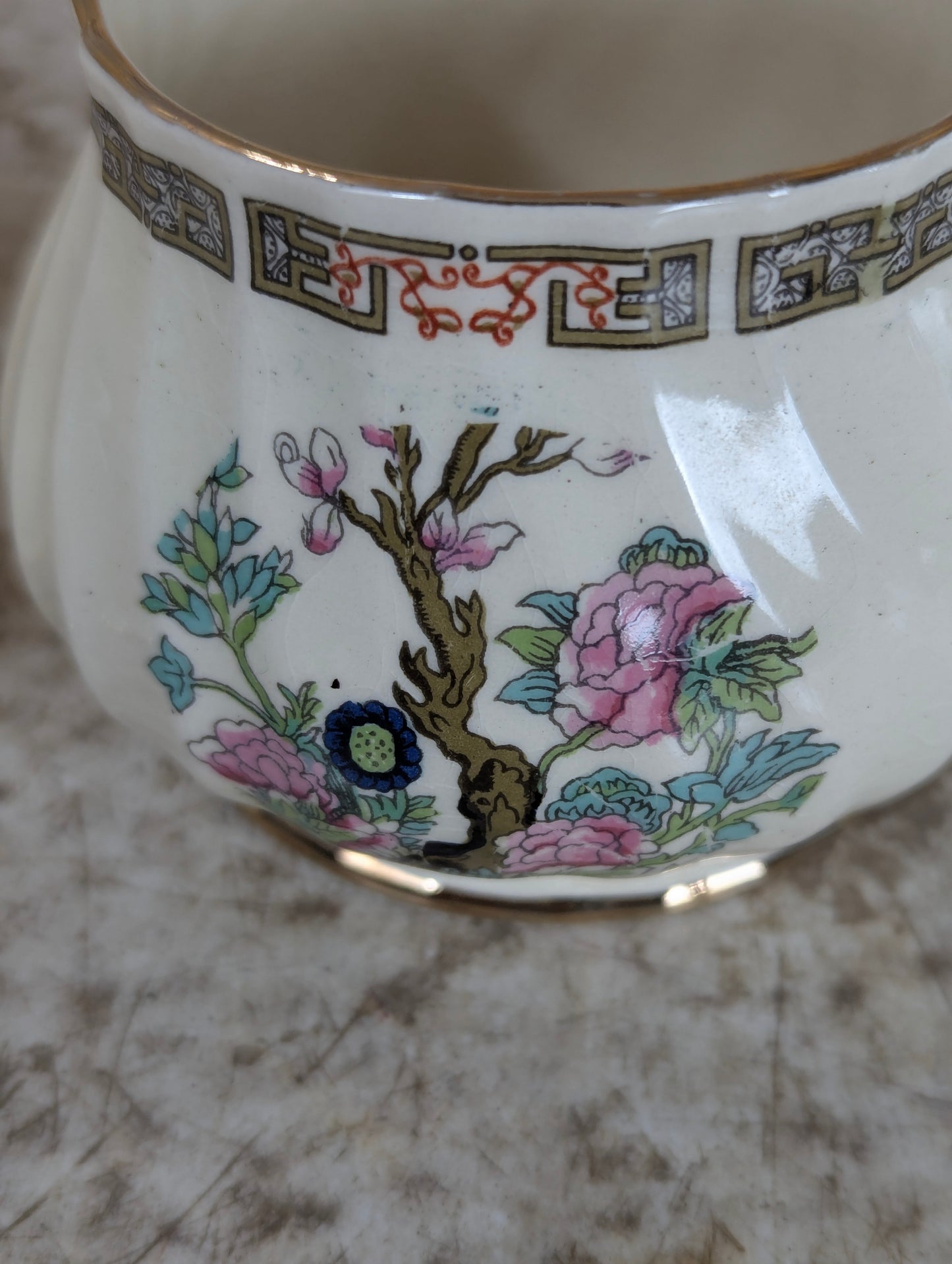 Set of 4 Vintage Sadler Indian Tree Peony Tea Set - view 9
