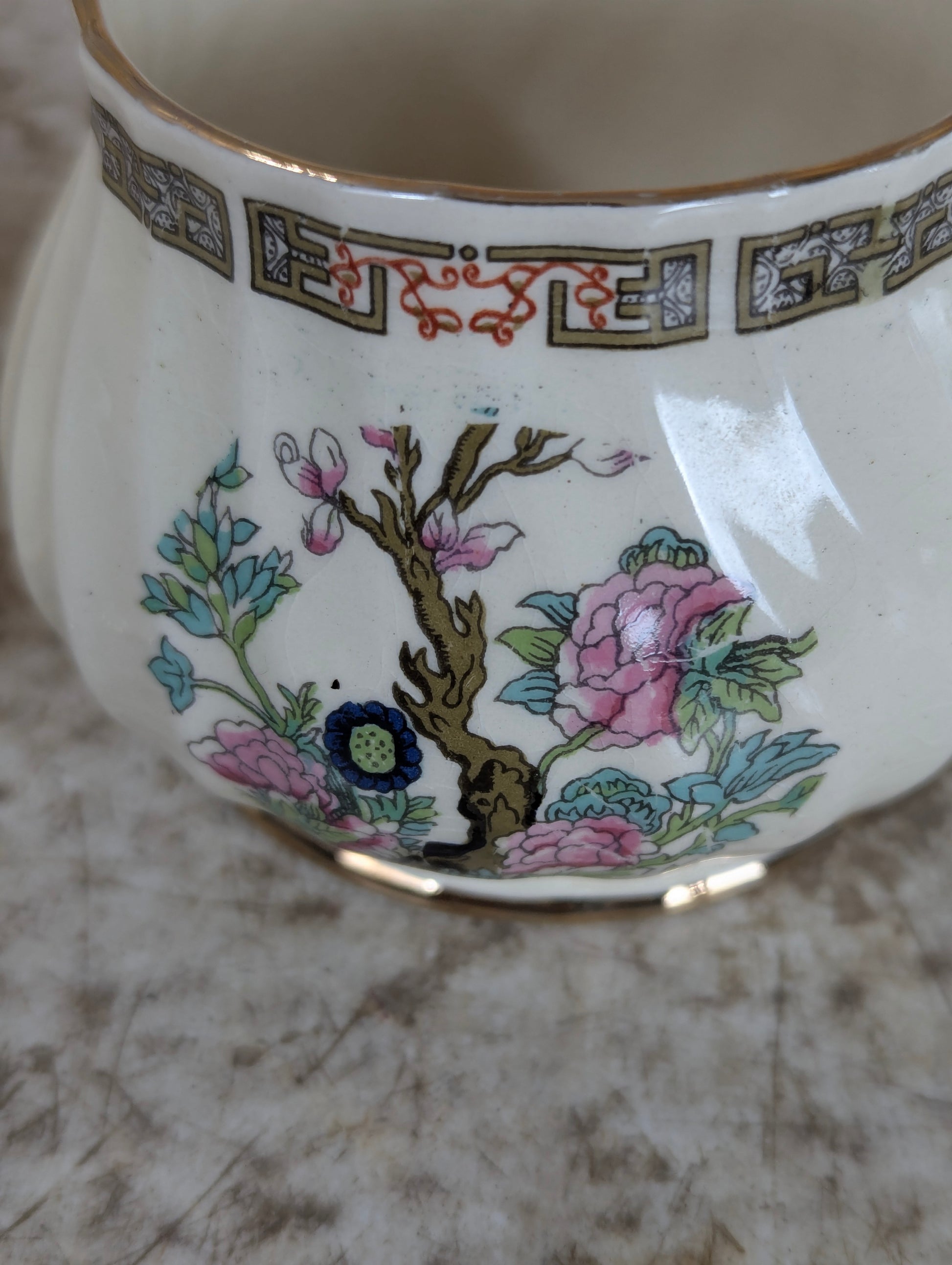 Set of 4 Vintage Sadler Indian Tree Peony Tea Set - view 9