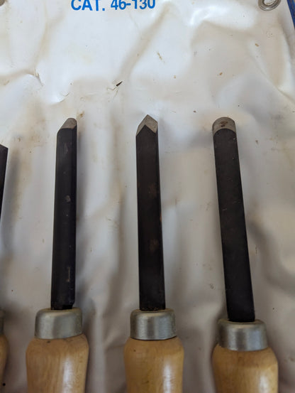 Set of 8 Rockwell Wood Turning Hand Tools Chisels - view 2