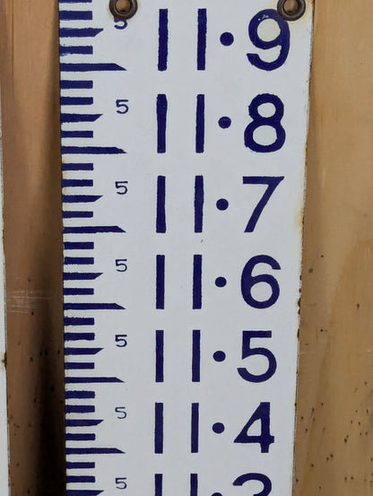 Set of Vintage Porcelain Dept of Development Province of Ontario Conservation Branch Water Level Staff Gauge - view 7
