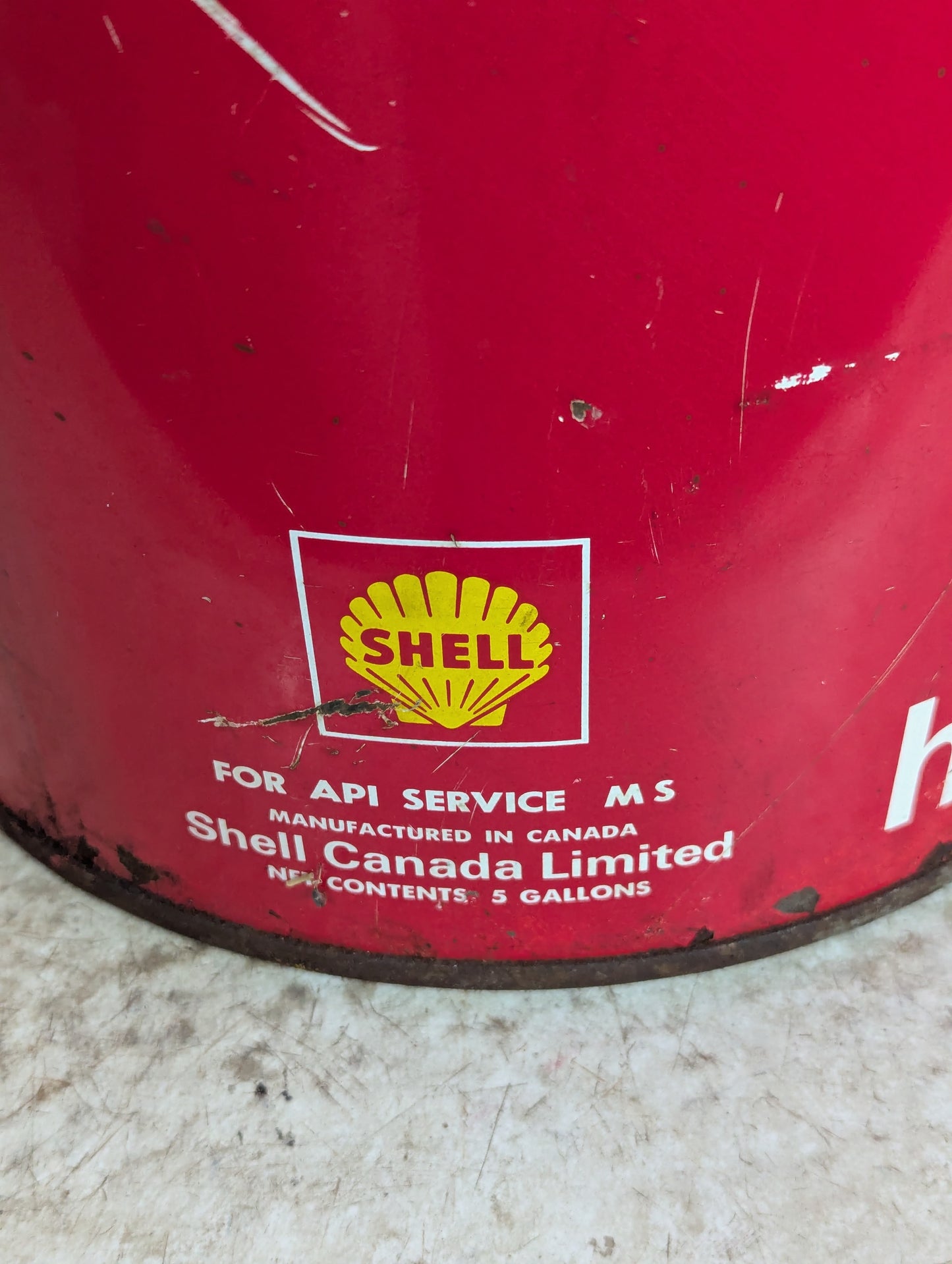 Shell X -100 Motor Oil Can - view 4