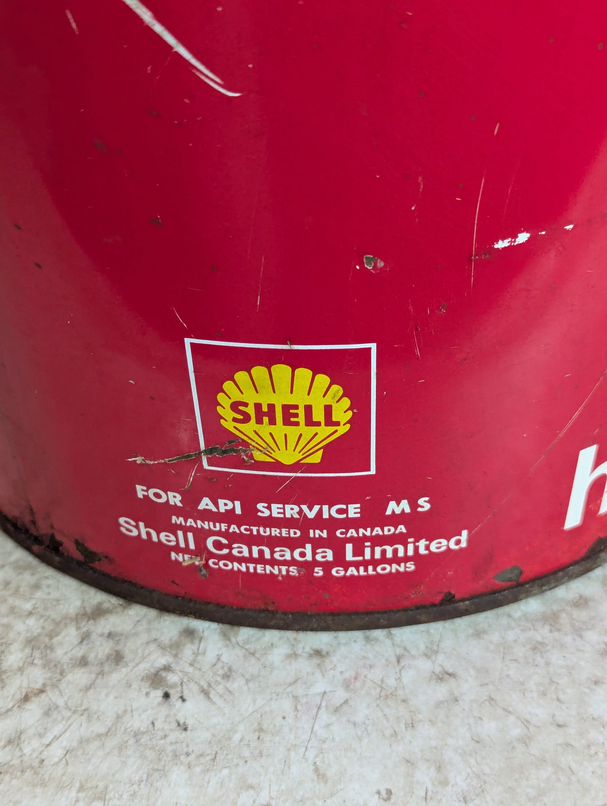Shell X -100 Motor Oil Can - view 4