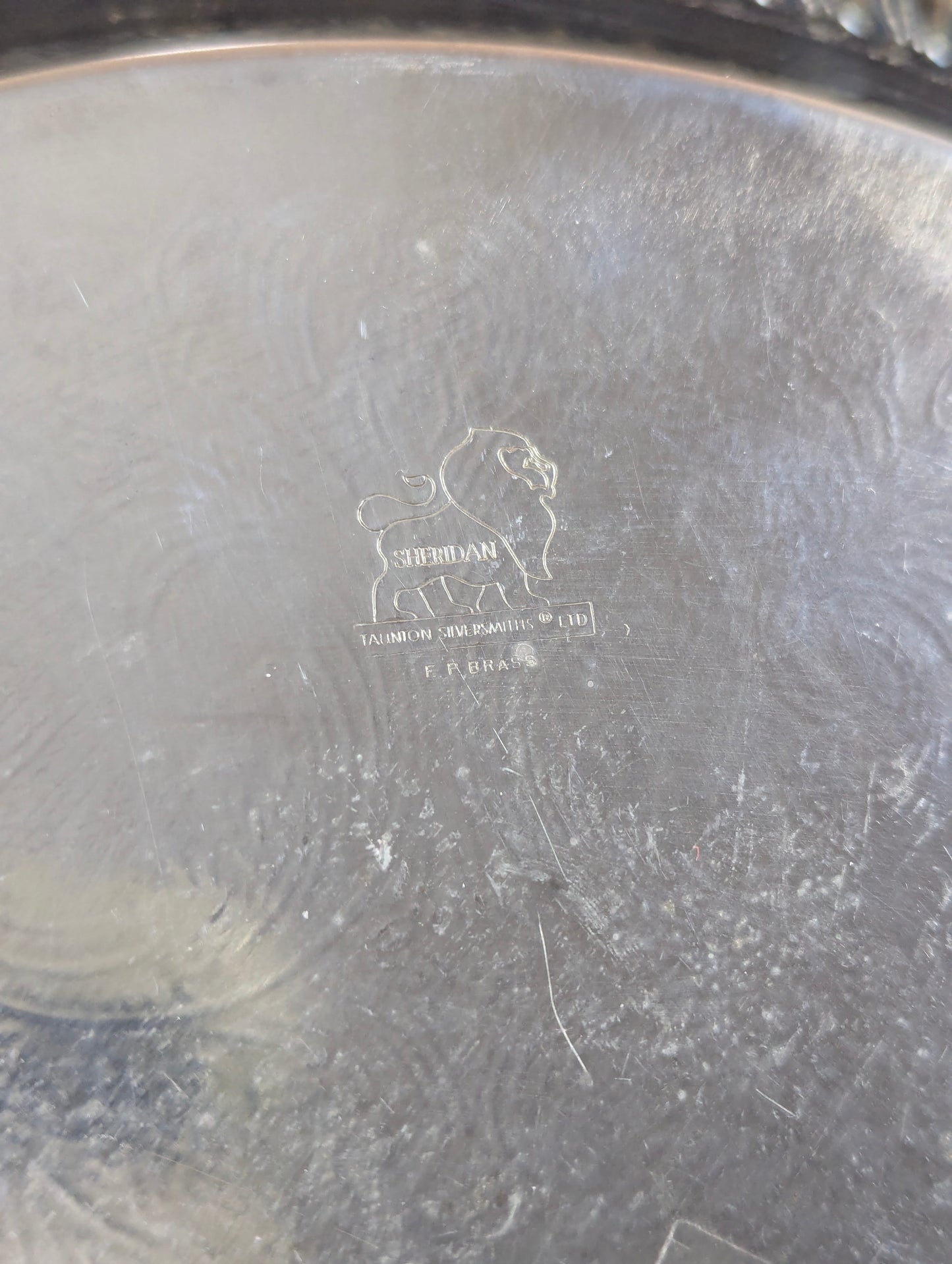 Sheridan 12" Silver Plated Brass Anniversary Plate - view 5