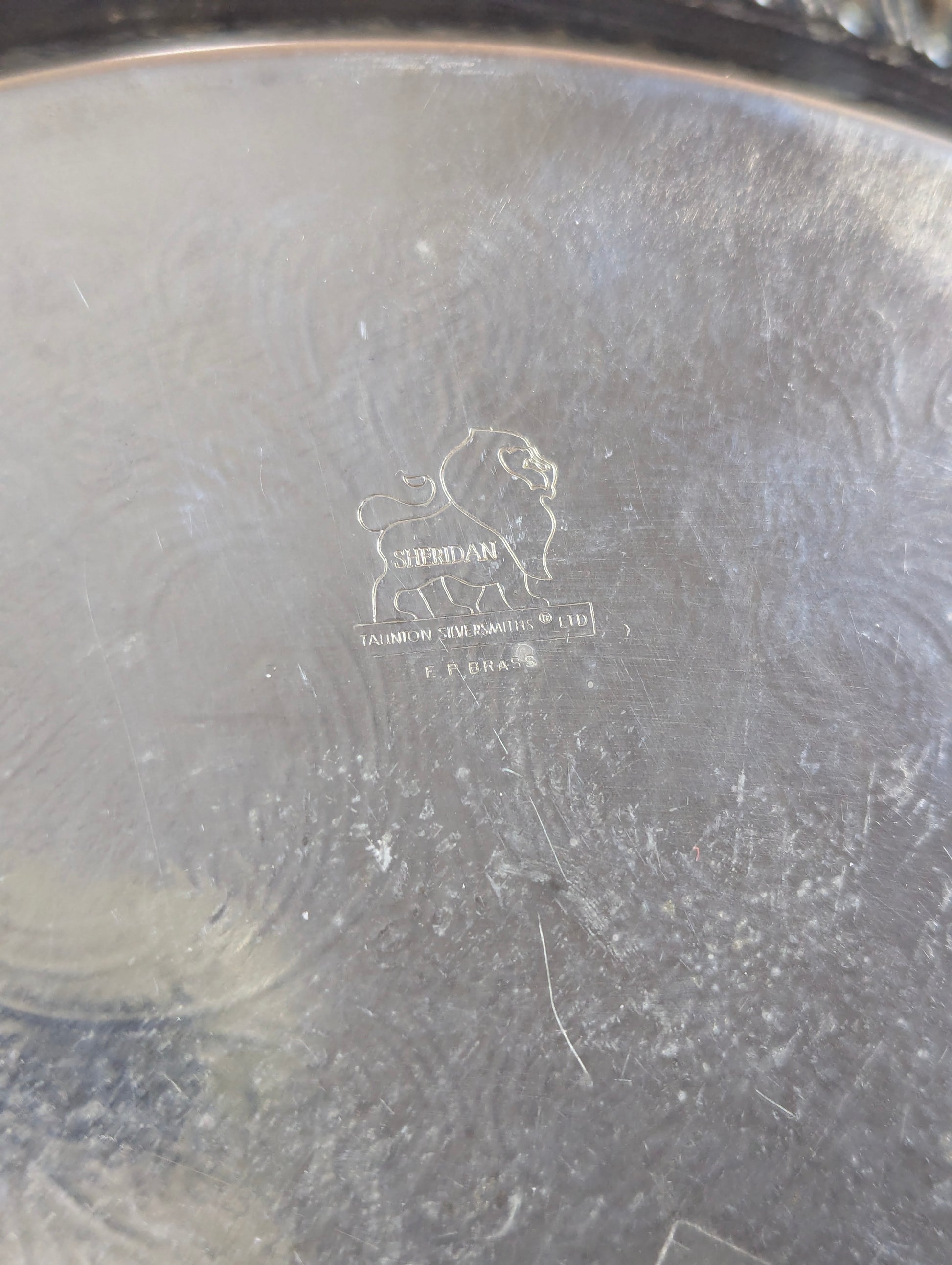 Sheridan 12" Silver Plated Brass Anniversary Plate - view 5