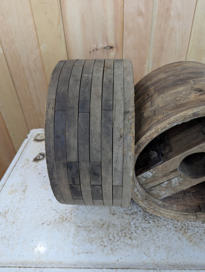 Small (~14”) Antique Belt Pulley Wheels - view 2