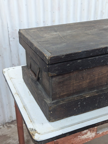 Small Antique Wooden Carpenter’s Trunk - view 3