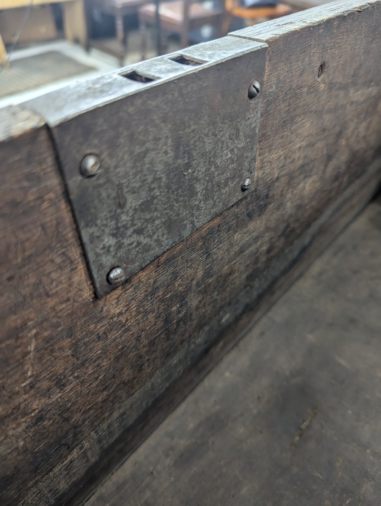 Small Antique Wooden Carpenter’s Trunk - view 6