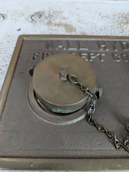 Solid Brass Wall Hydrant Fire Dept. Connection with 2 Connector Caps - view 2