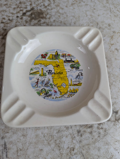Souvenir Florida Ceramic Ashtray