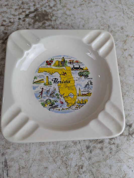 Souvenir Florida Ceramic Ashtray