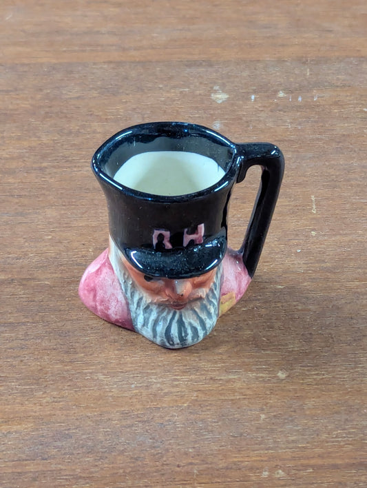 Staffordshire Hand Painted Ceramic Mini Character Mug