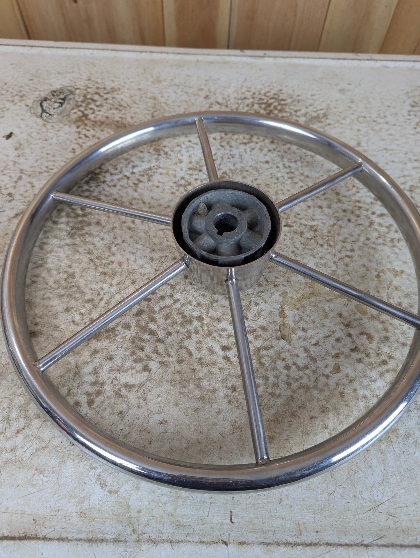 Stainless Steel Boat Steering Wheel - view 6