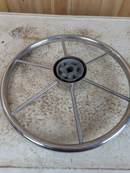 Stainless Steel Boat Steering Wheel - view 6