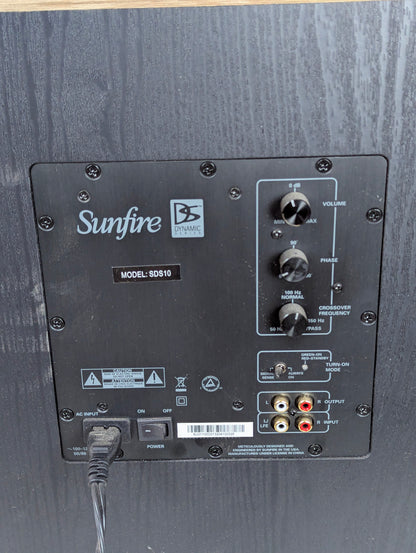 Sunfire Model SDS10 Dual 10” Driver Subwoofer - view 3