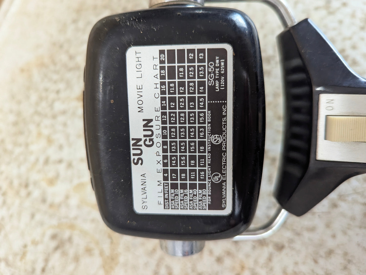 Sylvania Sun Gun Movie Light - view 2