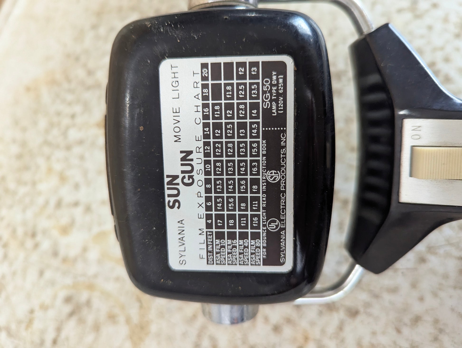 Sylvania Sun Gun Movie Light - view 2