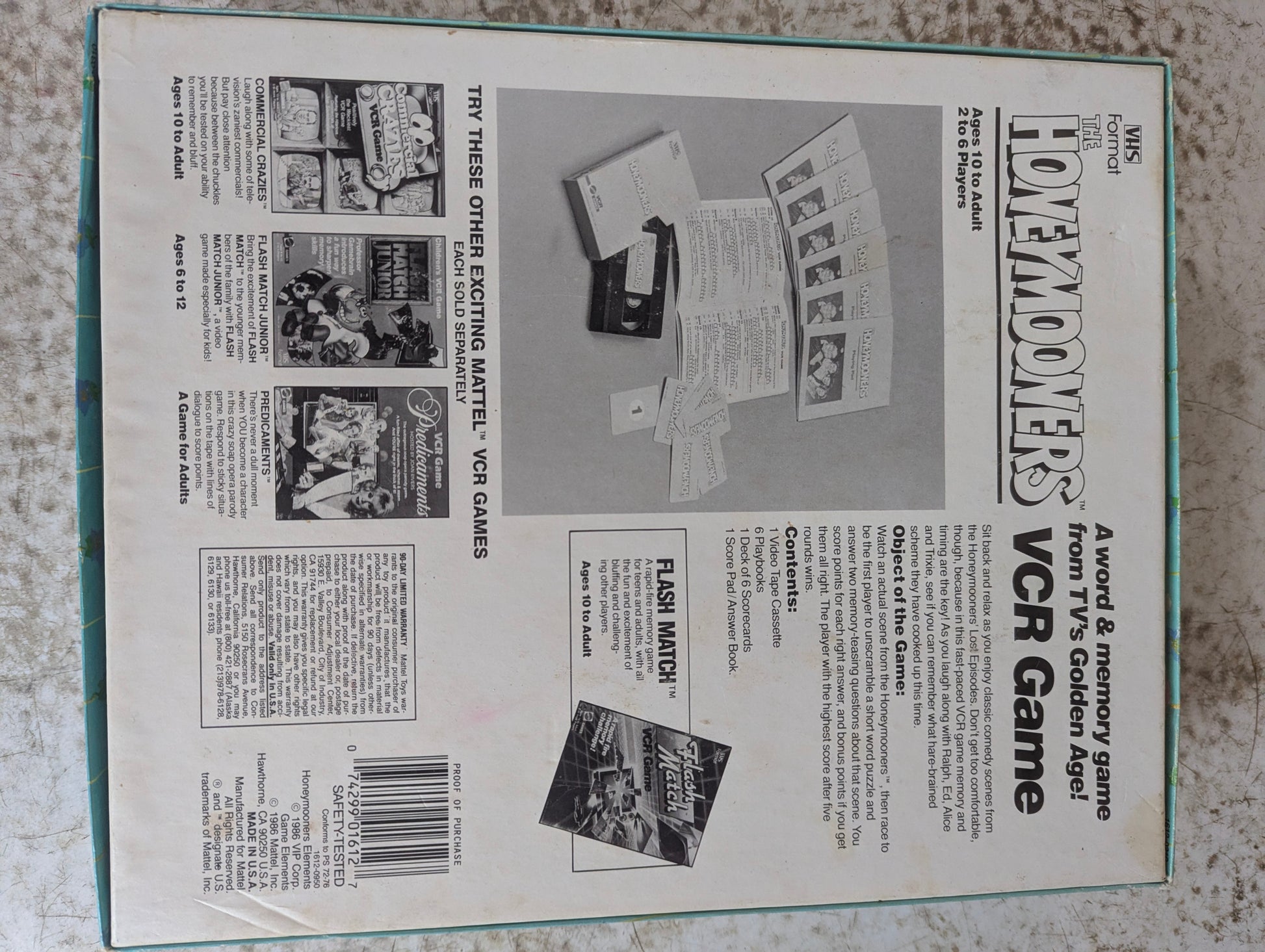 The Honeymooners VCR Game in Original Box - view 5