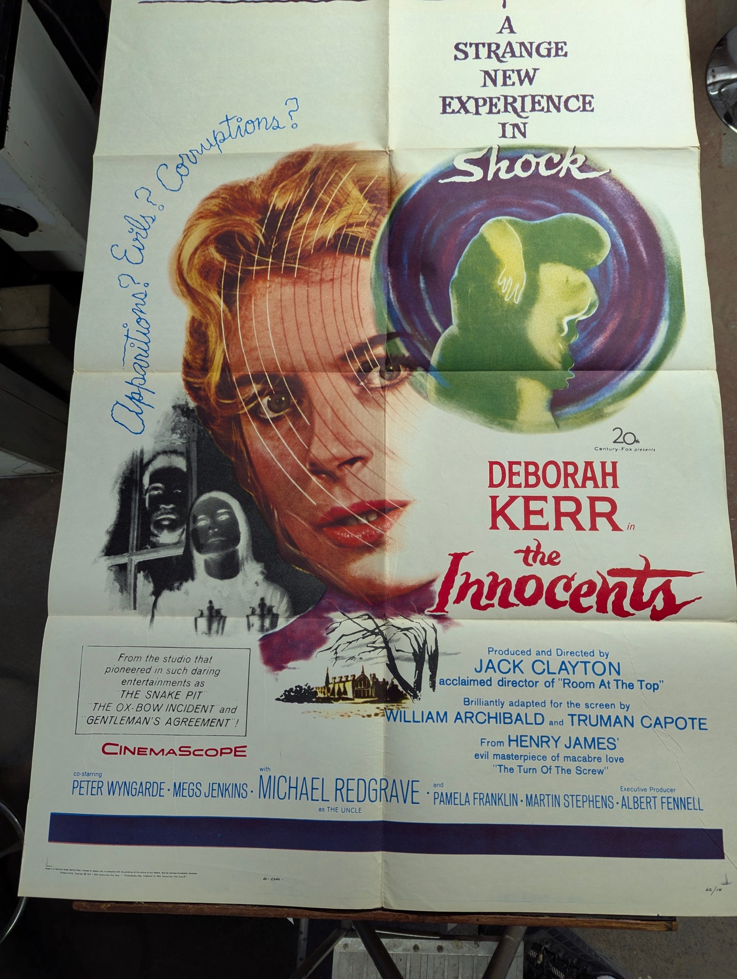 The Innocents (1961) Original Folded One Sheet Movie Poster