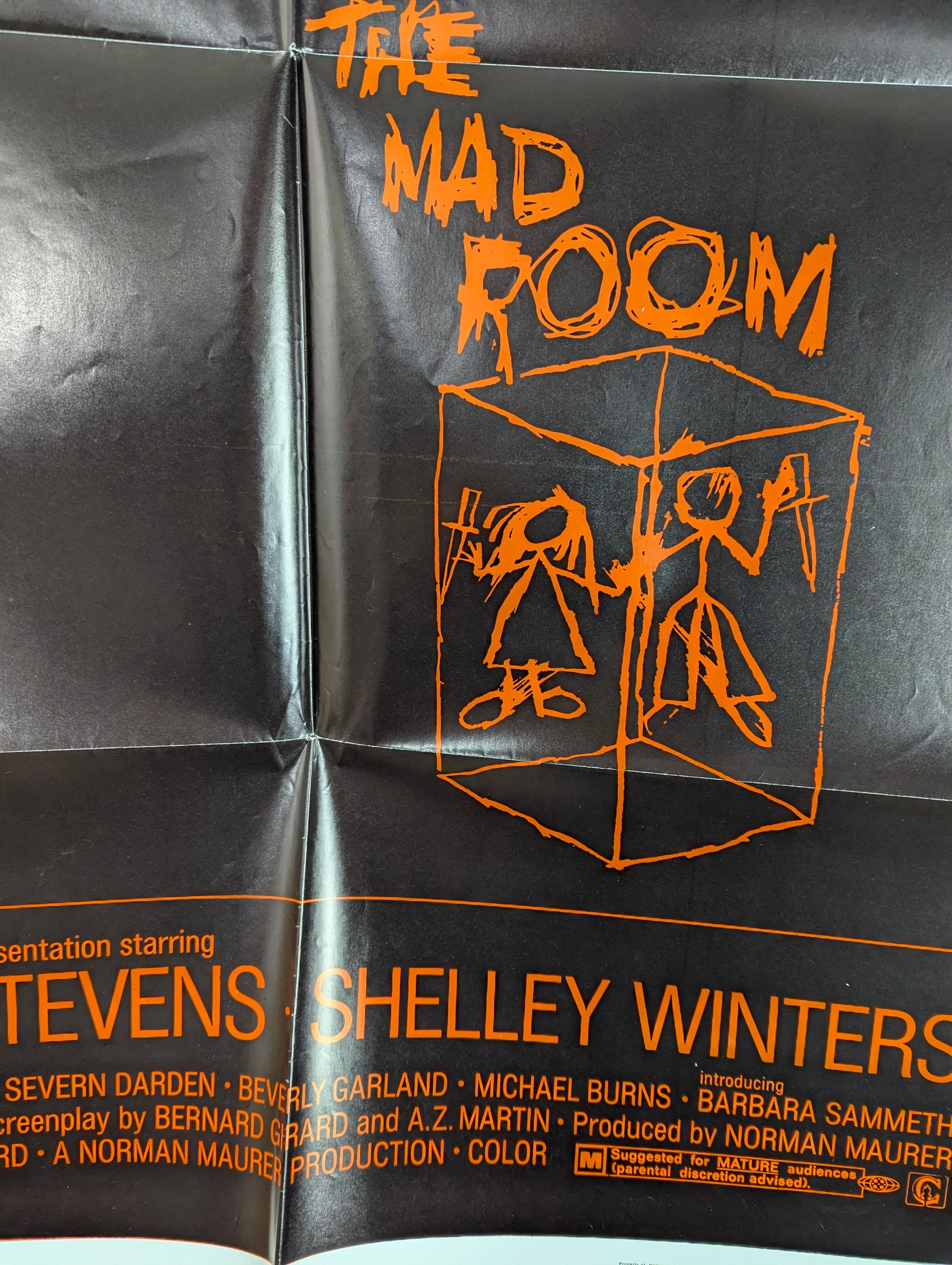 The Mad Room (1969) Original Folded One Sheet Movie Poster - view 6