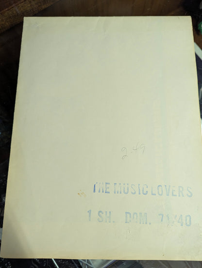 The Music Lovers (1970) Original Folded One Sheet Movie Poster - view 9