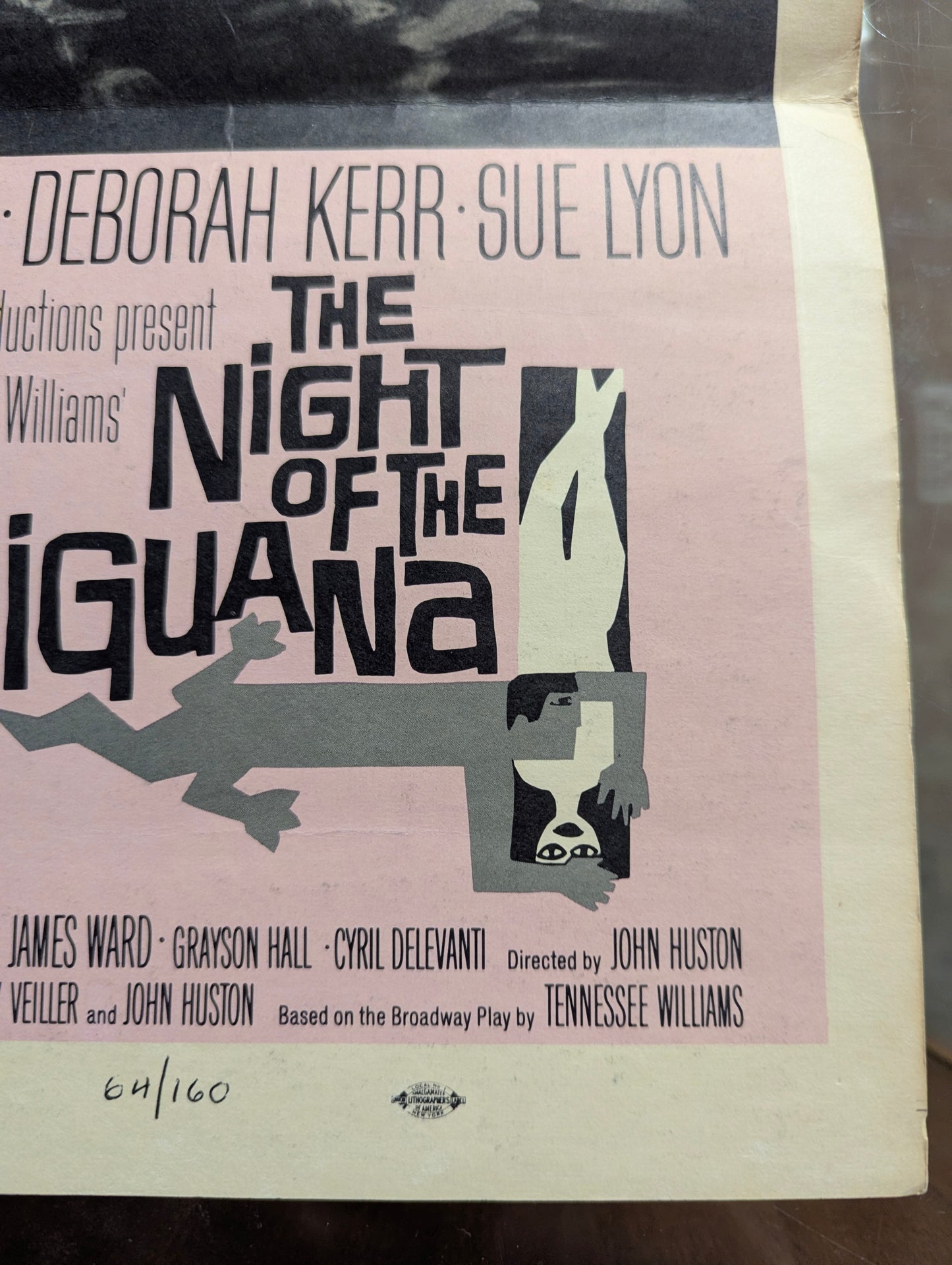 The Night of the Iguana (1964) Original Folded Window Card Movie Poster - view 2