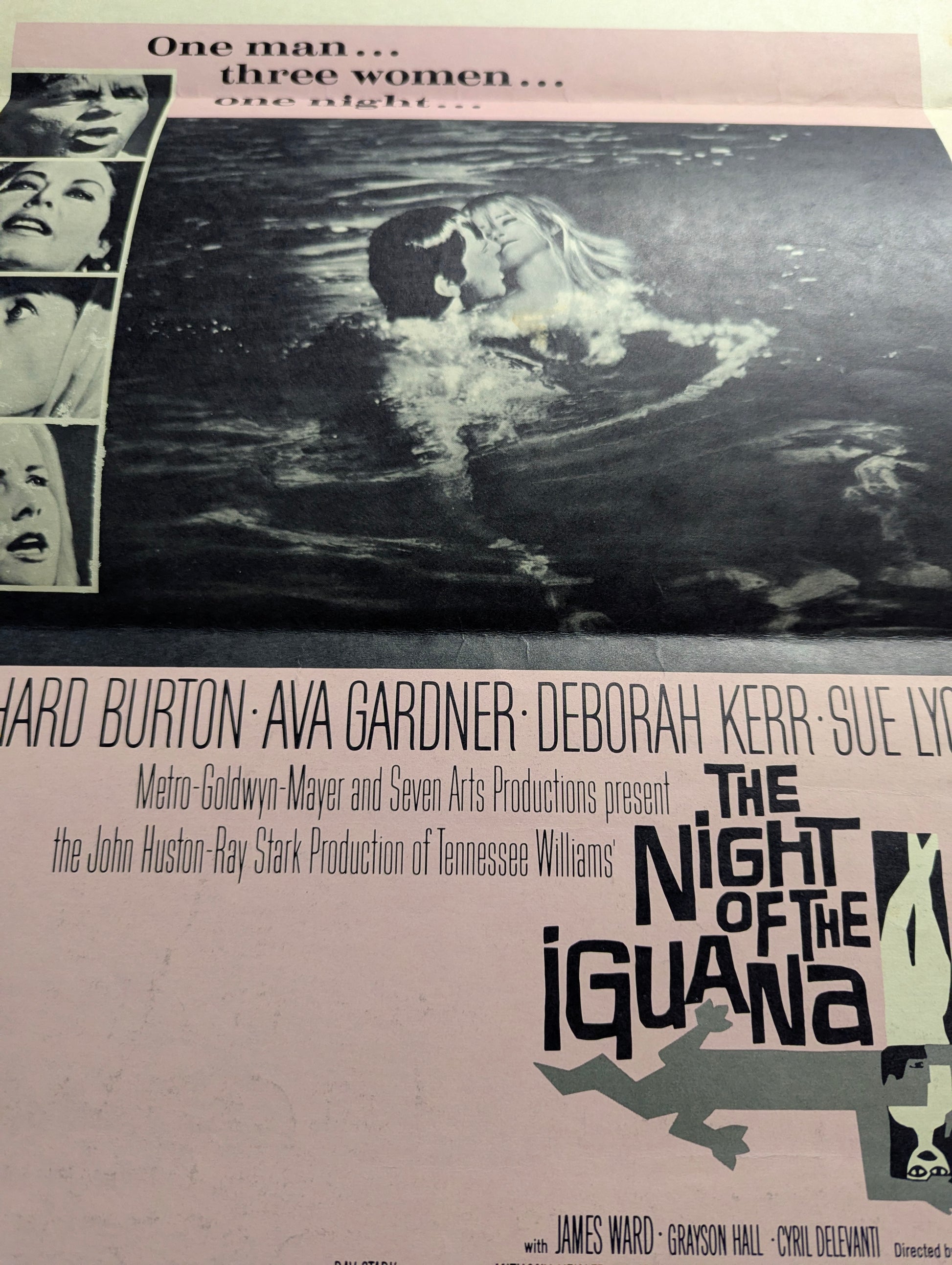 The Night of the Iguana (1964) Original Folded Window Card Movie Poster - view 6